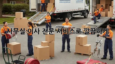 사무실 이사? 전문 서비스로 깔끔하게!